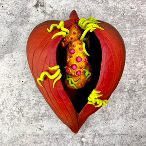 artist sculpted seedpods, inspired by nature