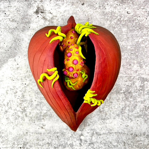 artist sculpted seedpods, inspired by nature