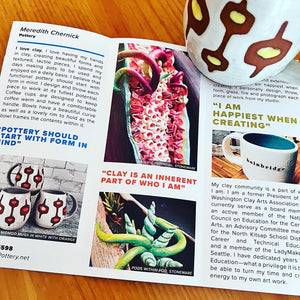 Brochure for Art walk on Bainbridge island, where my Seed Pod Sculptures were featured.