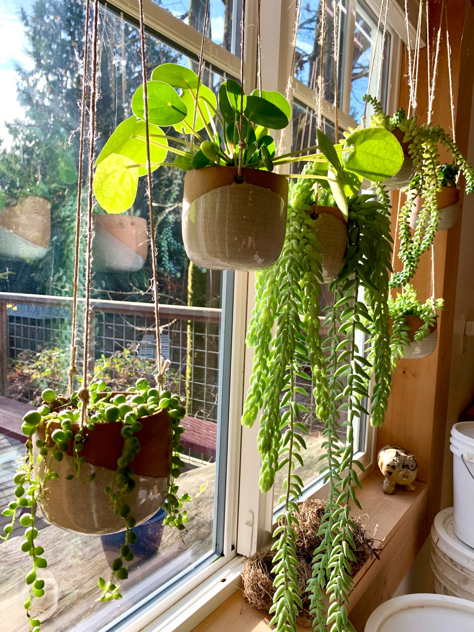 glazed hanging planter Hanging Planter Pot – Fern Street Pottery